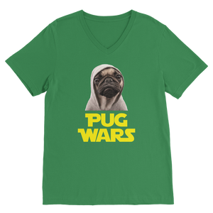 Pug Wars The Last Pug ﻿Classic V-Neck T-Shirt Pug Wars The Last Pug ﻿Classic V-Neck T-Shirt