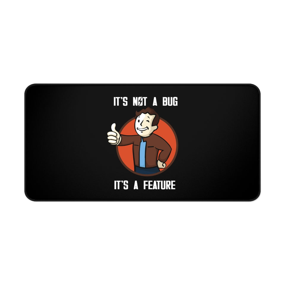 Todd It's Not A Bug It's A Feature RPG Fantasy Desk Mat | Video Game Mouse Mat | Gaming Mouse Pad