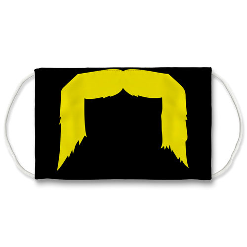 Horseshoe Mustache Sublimation Face Mask