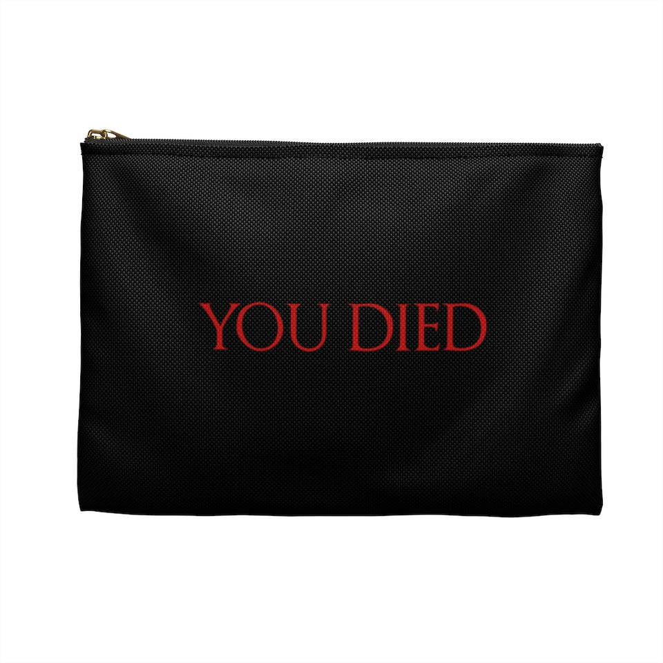 You Died RPG Fantasy Tabletop Gaming Dice Pouch | RPG Accessory Pouch