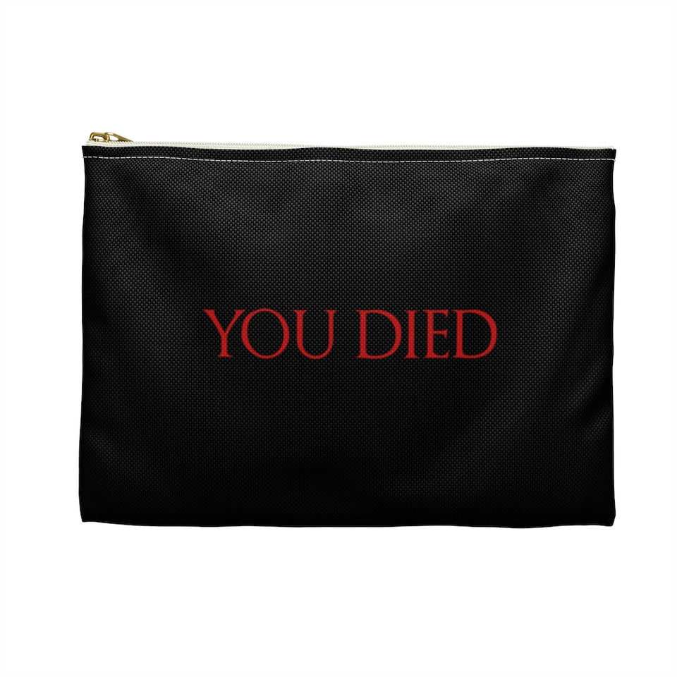 You Died RPG Fantasy Tabletop Gaming Dice Pouch | RPG Accessory Pouch