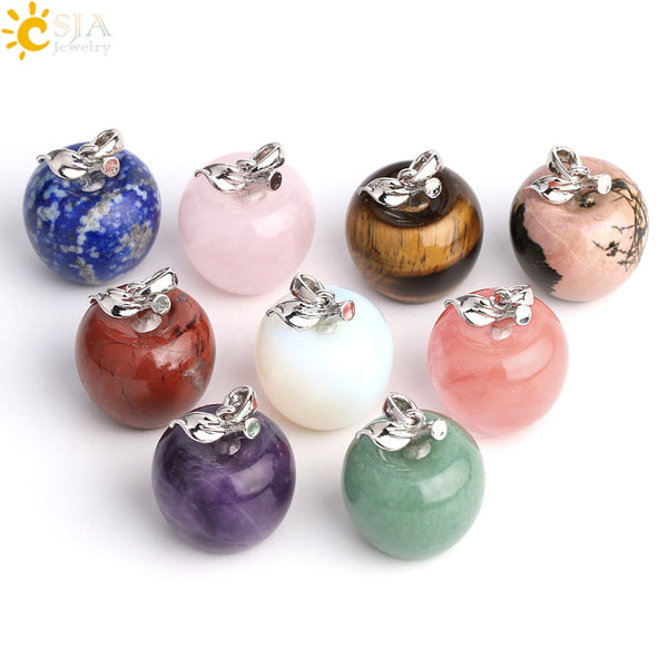 Crystal Apple Pendant Necklace | Apple Necklace