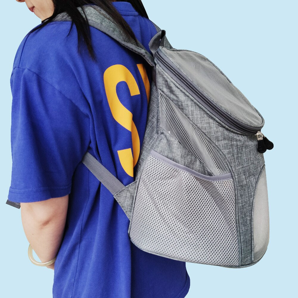Portable Mesh Dog & Cat Backpack Bag Secondary image