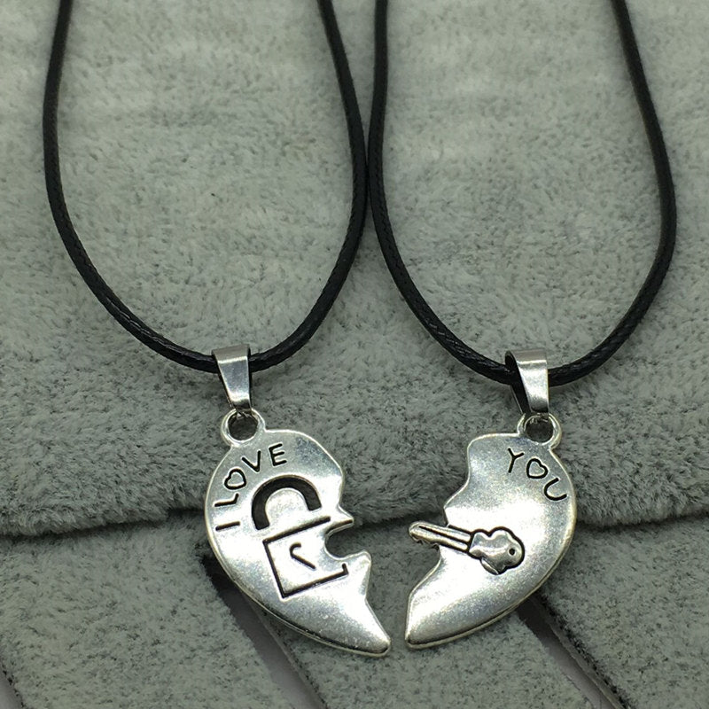 couple necklaces, couples keychains, relationship necklaces, couple chains Main image