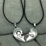 Couples I Love You Necklaces (2 PCs/Set) couple necklaces, couples keychains, relationship necklaces, couple chains