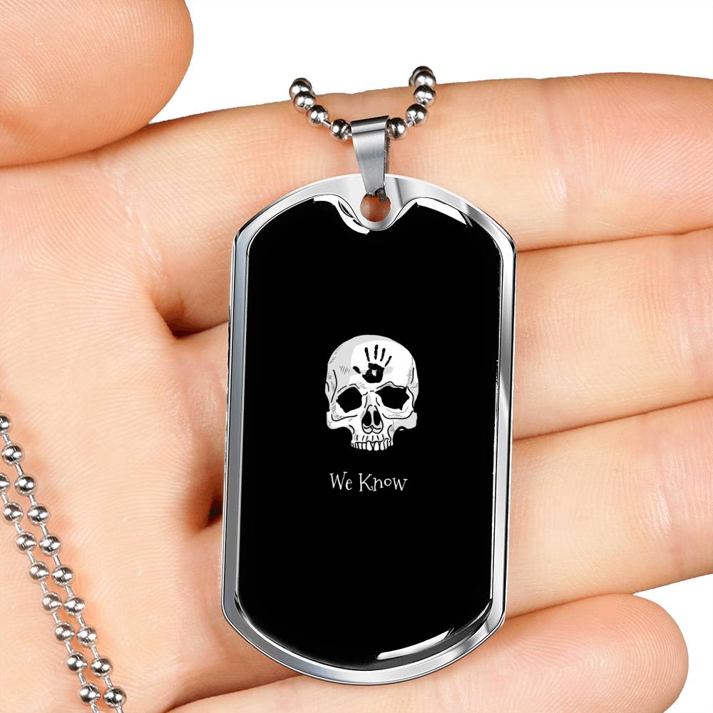 We Know Dark Brotherhood RPG Necklace Dog Tags Secondary image