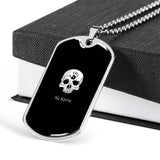 We Know Dark Brotherhood RPG Necklace Dog Tags We Know Dark Brotherhood RPG Necklace Dog Tags