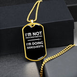 I'm Not Procrastinating I'm Doing Side Quests Fantasy RPG Dog Tags | Gamer Dog Tags | Video Game Dog Tags | RPG Dog Tags | RPG Necklace I'm Not Procrastinating I'm Doing Side Quests Fantasy RPG Dog Tags | Gamer Dog Tags | Video Game Dog Tags | RPG Dog Tags | RPG Necklace