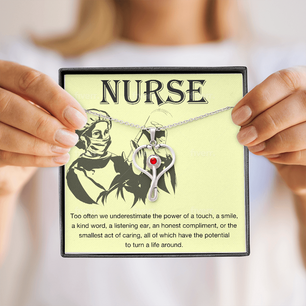 Stethoscope Nurse Necklace | Nurse Gift | Nurse Jewelry | Nurse Graduation | Registered Nurse | RN Stethoscope Necklace