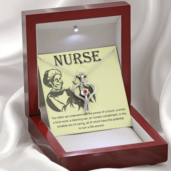 Stethoscope Nurse Necklace | Nurse Gift | Nurse Jewelry | Nurse Graduation | Registered Nurse | RN Stethoscope Necklace