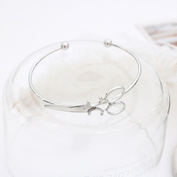 scissor bracelet, scissor pandora charm, shears bracelet