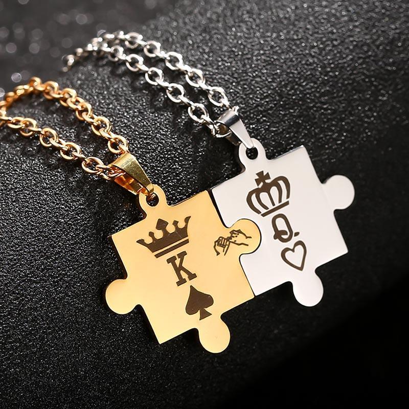 king and queen necklaces Main image