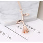 Collier Rose Gold Rose Statement Pendant Necklace