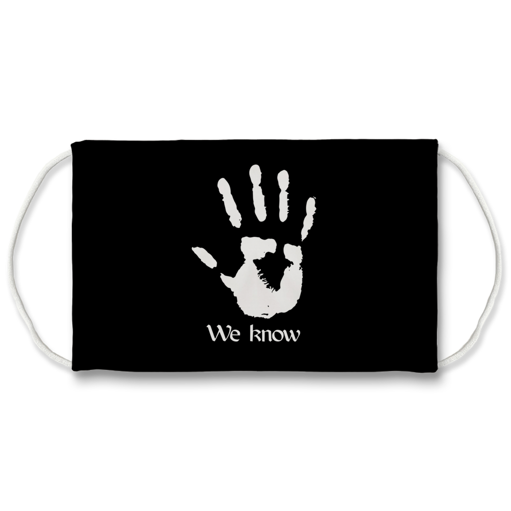 Dark Brotherhood We Know Sublimation Face Mask Secondary image