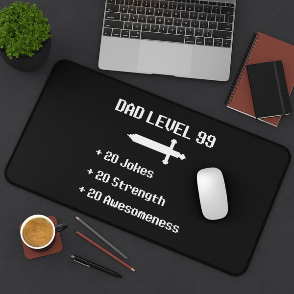 Dad Level 99 RPG Fantasy Gaming Gamer Desk Mat | RPG Fantasy Mouse Mat | Gaming Gamer Mouse Pad