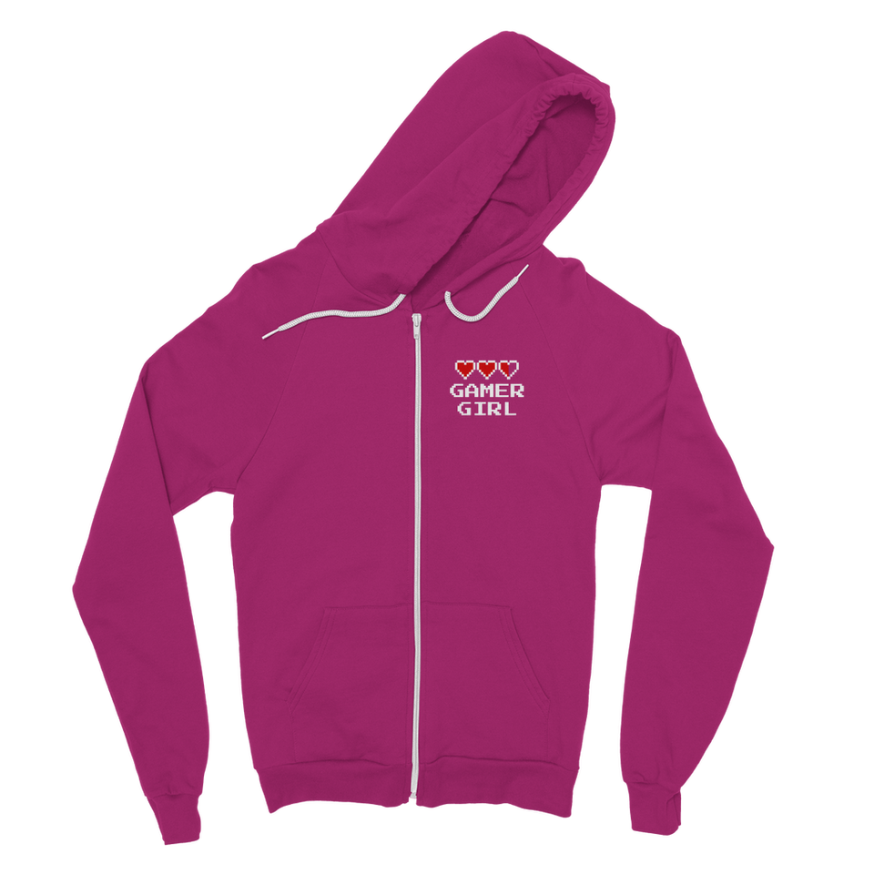 Gamer Girl Video Game ﻿Classic Adult Zip Hoodie