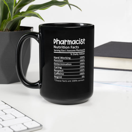 Pharmacist Mug | Pharmacist Gift | Best Pharmacist Black Glossy Mug