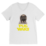 Pug Wars The Last Pug ﻿Classic V-Neck T-Shirt Pug Wars The Last Pug ﻿Classic V-Neck T-Shirt