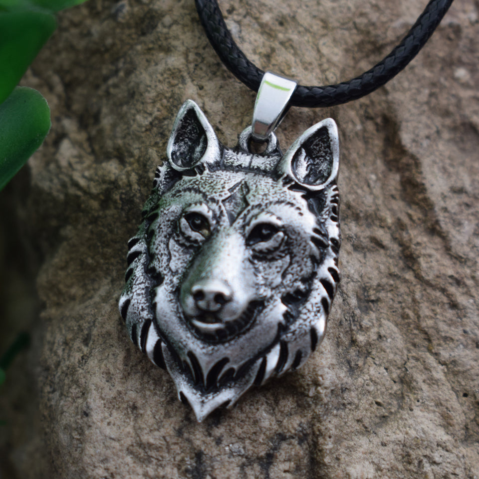 wolf necklace, norse mythology necklace