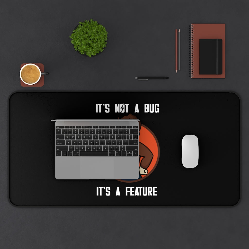 Todd It's Not A Bug It's A Feature RPG Fantasy Desk Mat | Video Game Mouse Mat | Gaming Mouse Pad