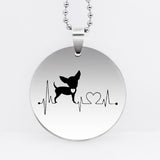 Stainless Steel Chihuahua Necklace dog necklace