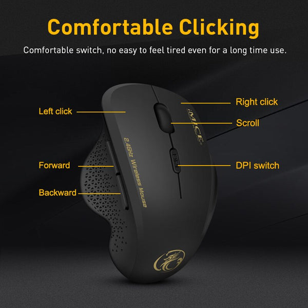Wireless Computer Ergonomic Gaming Mouse