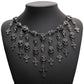 skull necklace, goth necklace, emo necklace