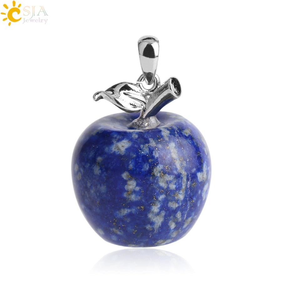 Crystal Apple Pendant Necklace | Apple Necklace