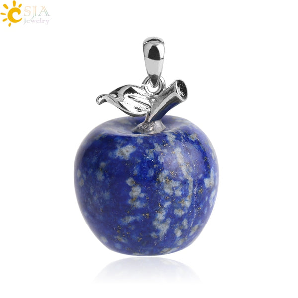 Crystal Apple Pendant Necklace | Apple Necklace