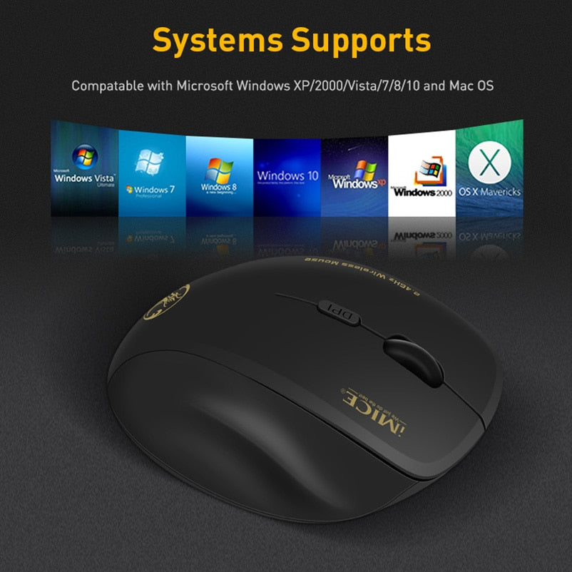 Wireless Computer Ergonomic Gaming Mouse