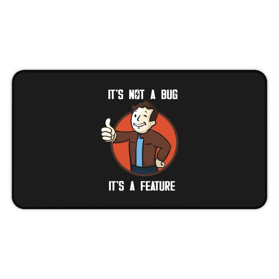 Todd It's Not A Bug It's A Feature RPG Fantasy Desk Mat | Video Game Mouse Mat | Gaming Mouse Pad