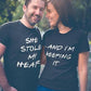 Stole My Heart Couple Shirts