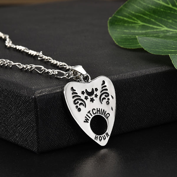 Gothic Ouija Shape Board Pendant Chain Necklace