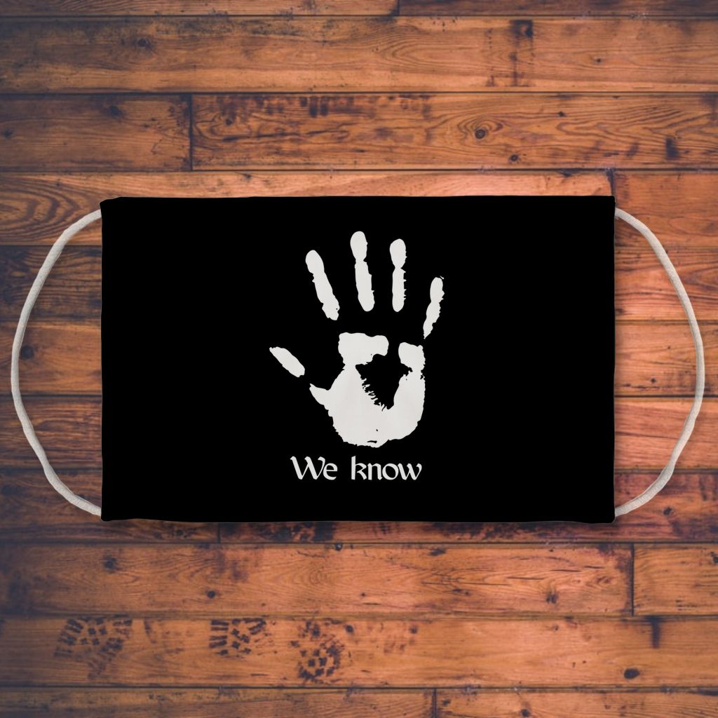 Dark Brotherhood We Know Sublimation Face Mask Main image