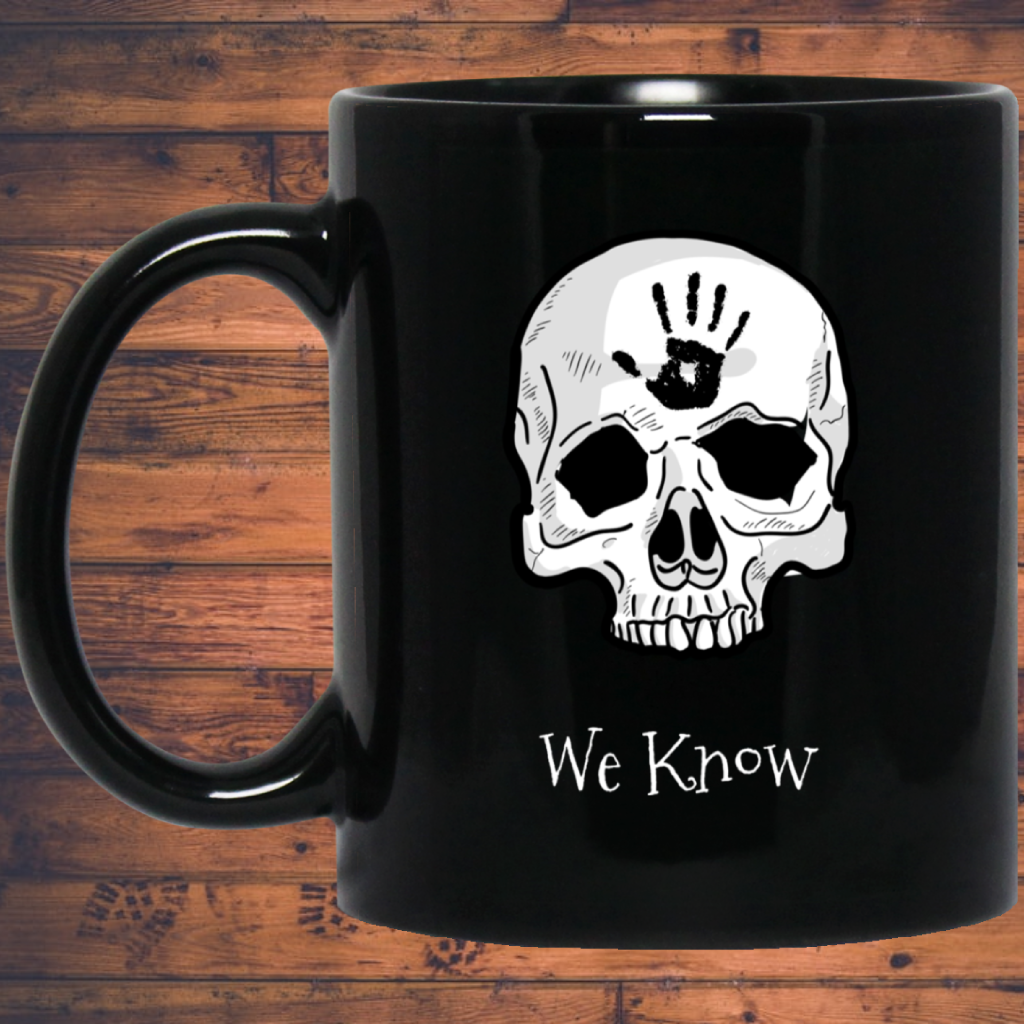 Dark Brotherhood We Know 11 oz. Black Mug Secondary image