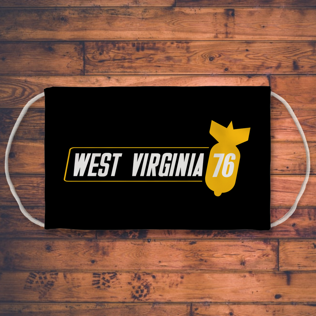 West Virginia 76 Sublimation Face Mask Main image