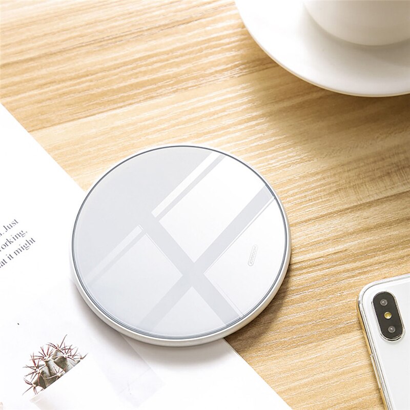 Rock Metal Wireless Charger - Fast Charging for iPhone 8 X XR XS Max Samsung S10 S9 Desktop Wireless Charger Pad