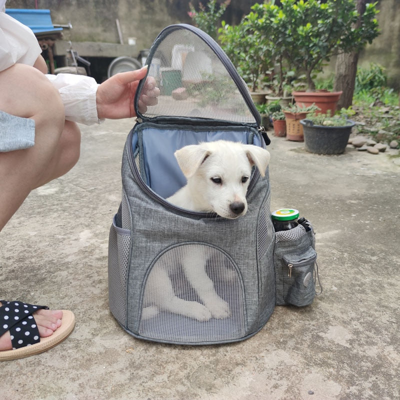 dog backpack, dog carrier backpack, puppy backpack, dog hiking backpack Main image