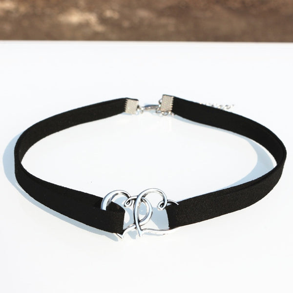 heart choker, heart choker necklace