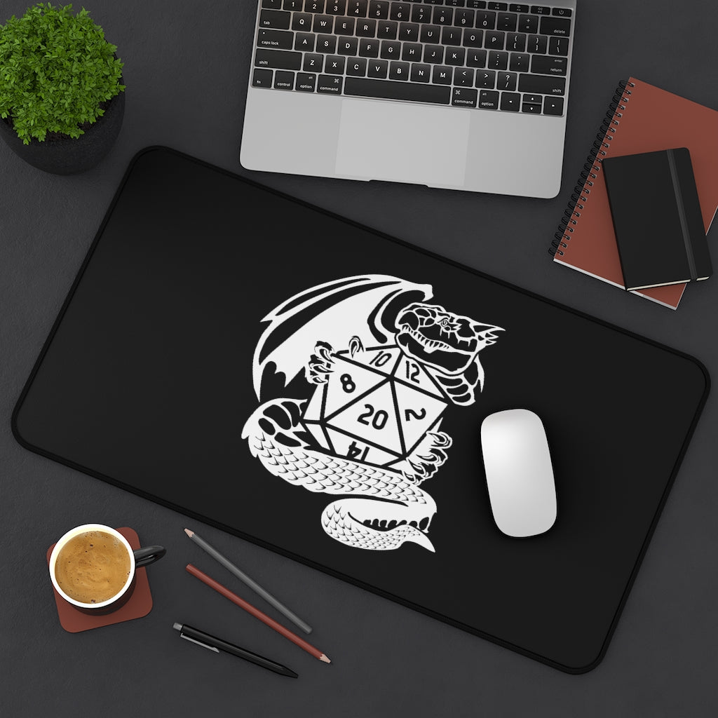Dragon Fantasy RPG Dice Mouse Pad | Dungeon Master Mouse Mat | Tabletop RPG Mouse Pad | Tabletop Games | RPG Pad | Role Playing Desk Mat