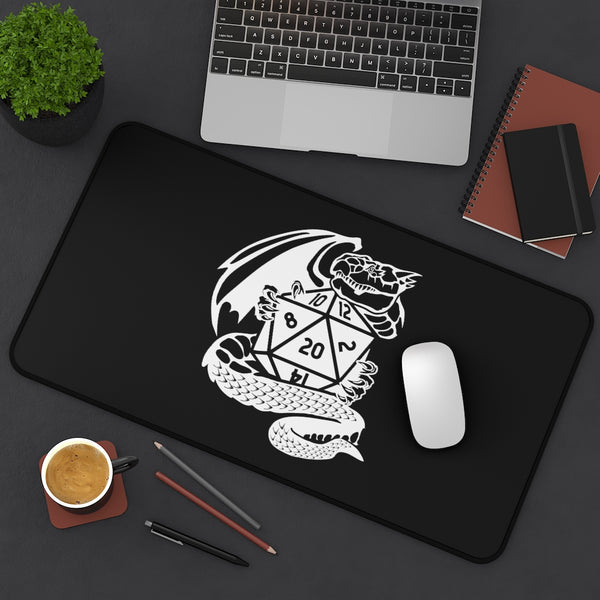 Dragon Fantasy RPG Dice Mouse Pad | Dungeon Master Mouse Mat | Tabletop RPG Mouse Pad | Tabletop Games | RPG Pad | Role Playing Desk Mat