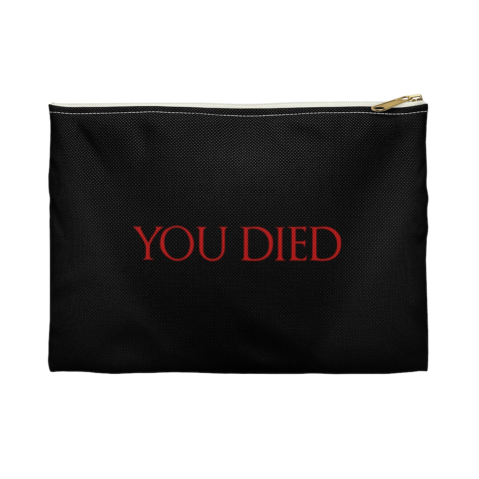 You Died RPG Fantasy Tabletop Gaming Dice Pouch | RPG Accessory Pouch