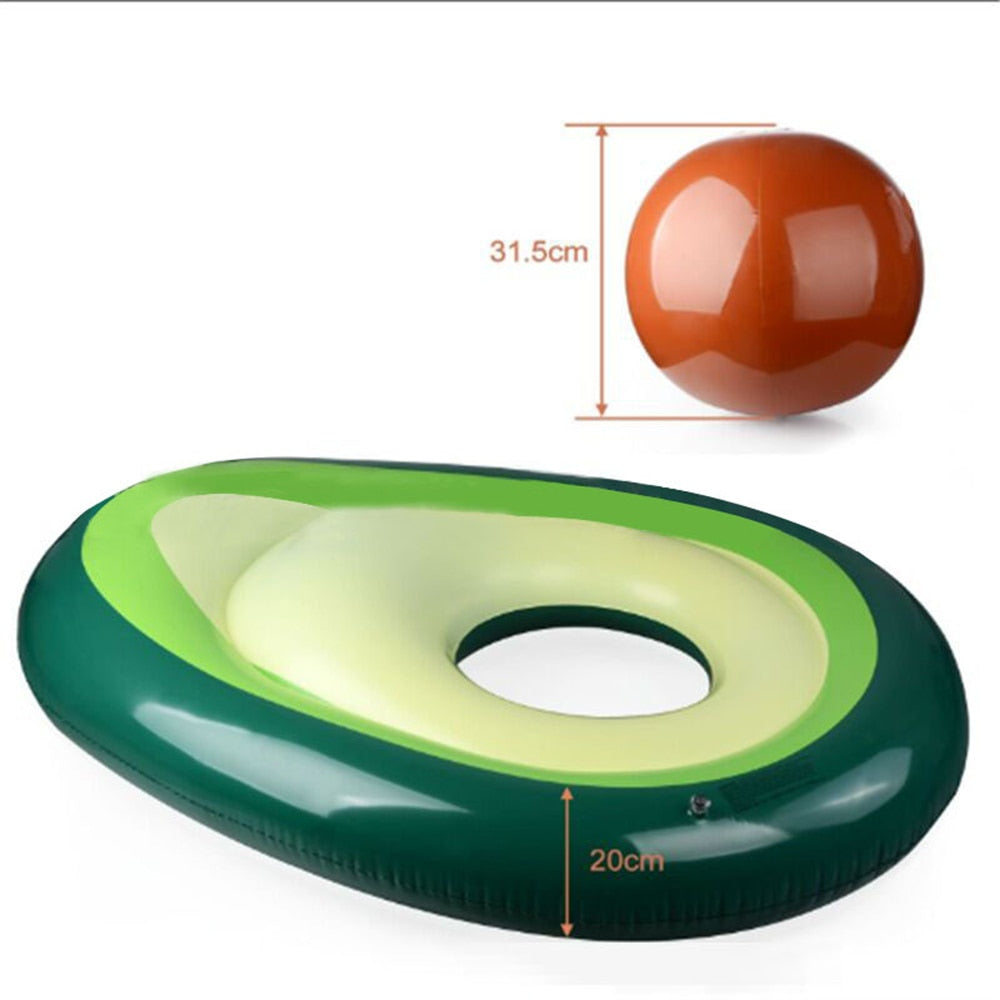 avocado pool float, avocado floatie, inflatable avocado