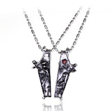 Brass Coffin Locket Poison Box Necklace Brass Coffin Locket Poison Box Necklace