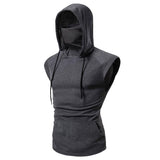 Masked Sleeveless Gym Hoodie Masked Sleeveless Gym Hoodie