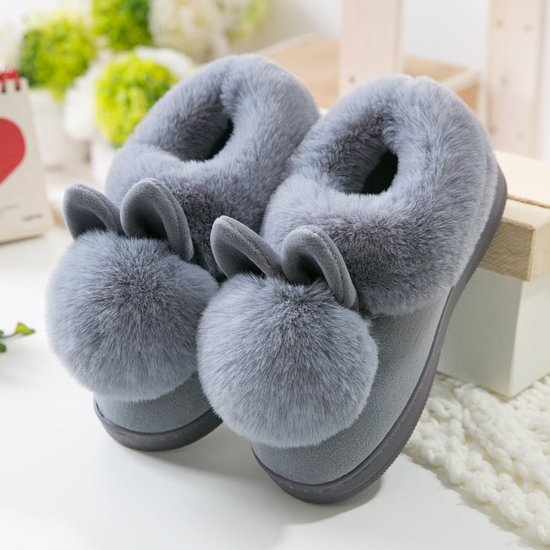 Fluffy Warm & Soft Bunny Rabbit Slippers Secondary image
