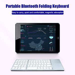 Triple Folding Bluetooth Wireless Keyboard Triple Folding Wireless Keyboard