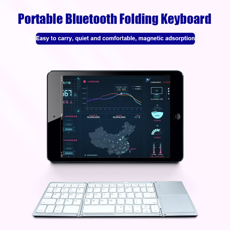 Triple Folding Wireless Keyboard