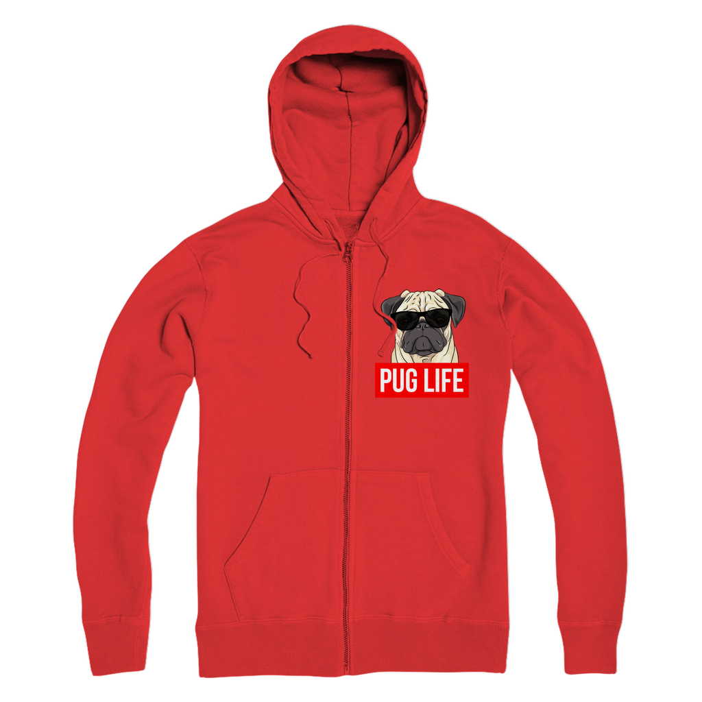 Pug Life - Pug Lover ﻿Premium Adult Zip Hoodie