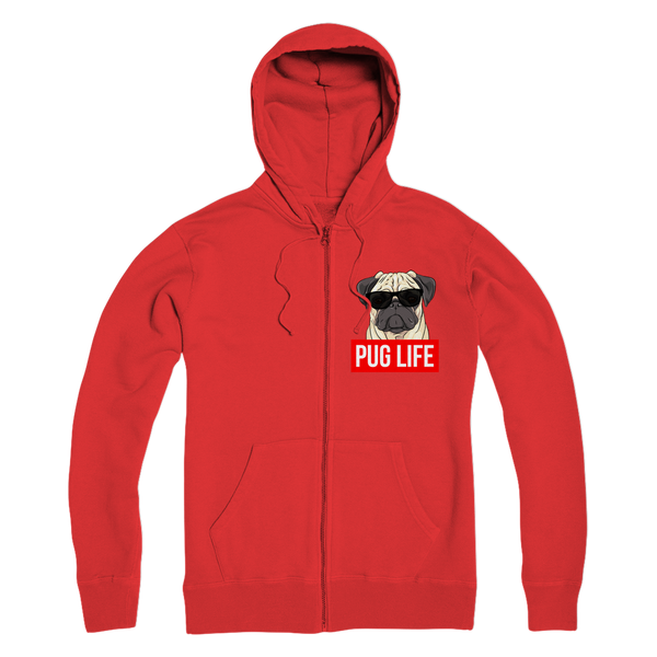 Pug Life - Pug Lover ﻿Premium Adult Zip Hoodie